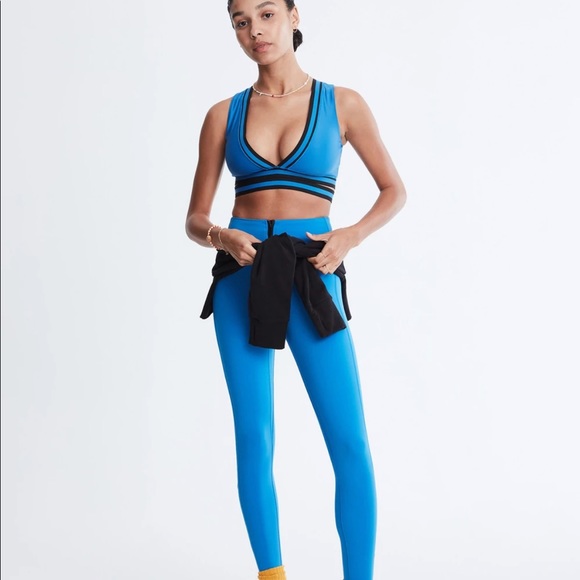 NWT Solid & Striped Sapphire Blue Workout Set - Picture 3 of 3
